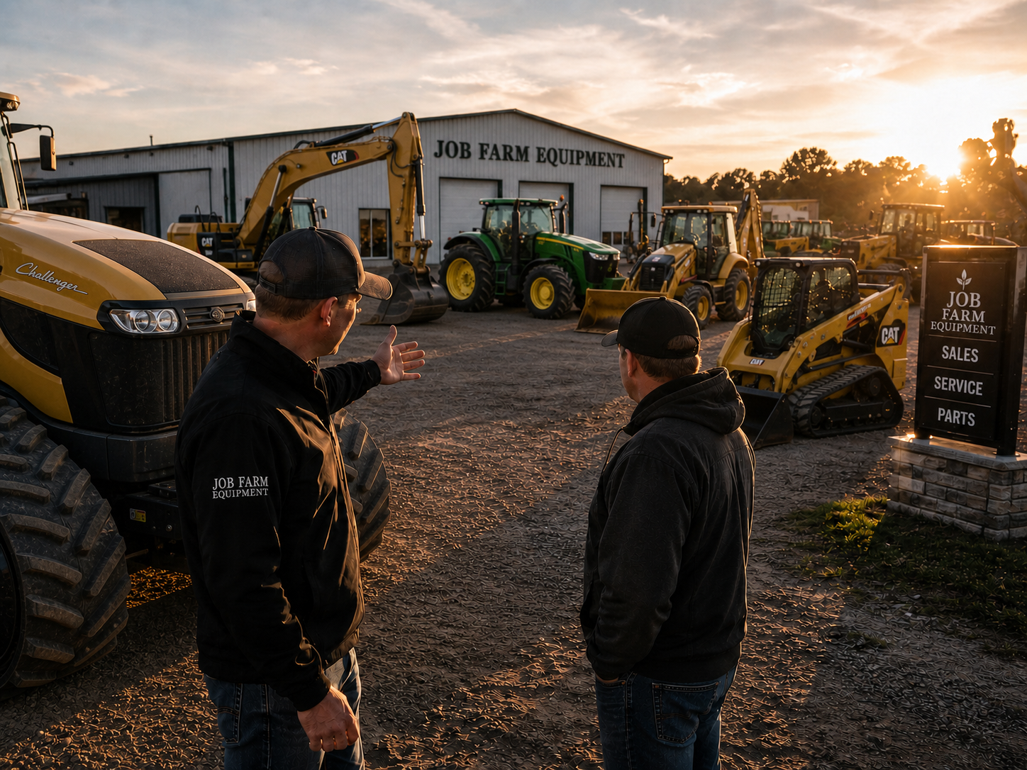 Job Farms Equipment tractor ready for delivery
